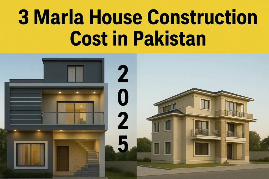 3 Marla House Construction Cost in Pakistan