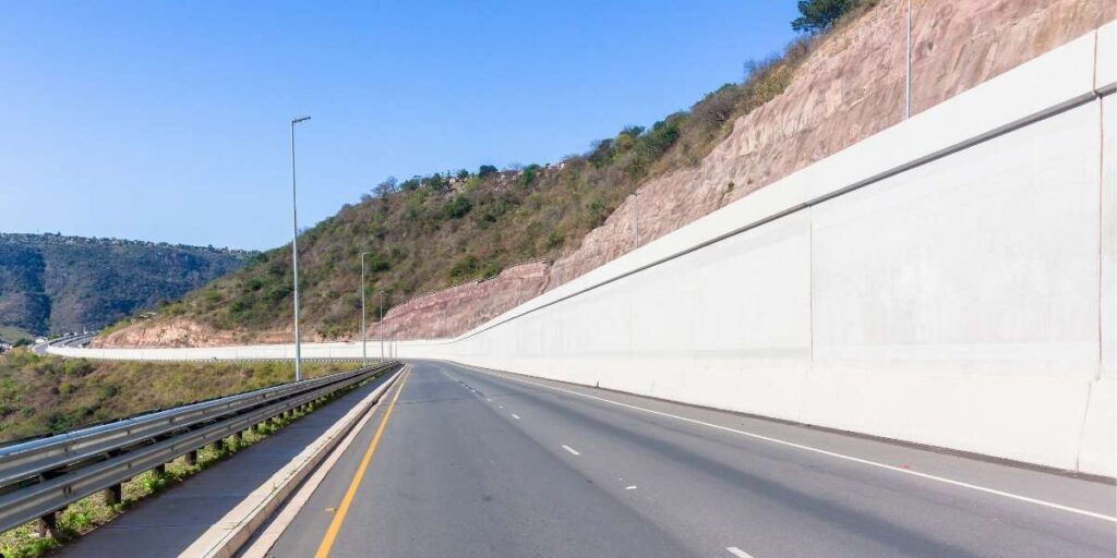 concrete road construction project for modern infrastructure development
