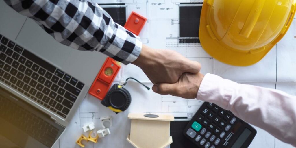 PEC registered contractor preparing construction bid proposal