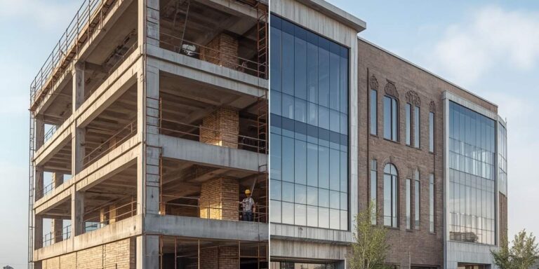 grey structure construction vs turnkey construction comparison