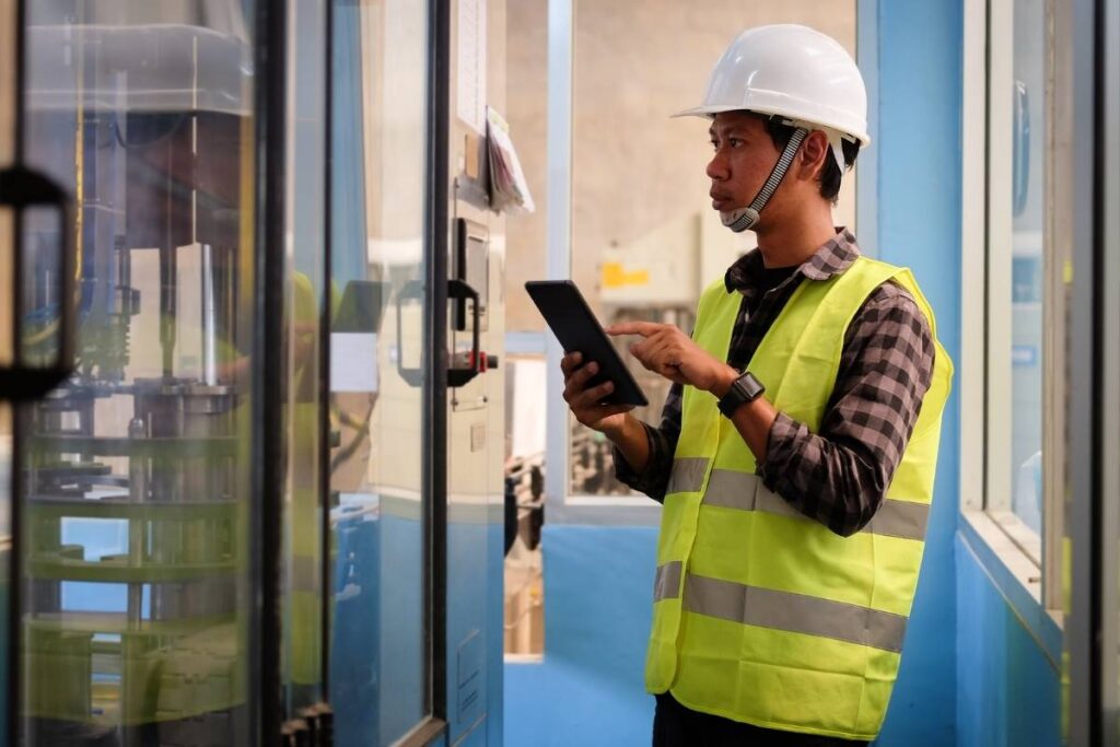 engineers using digital technology for smart infrastructure planning