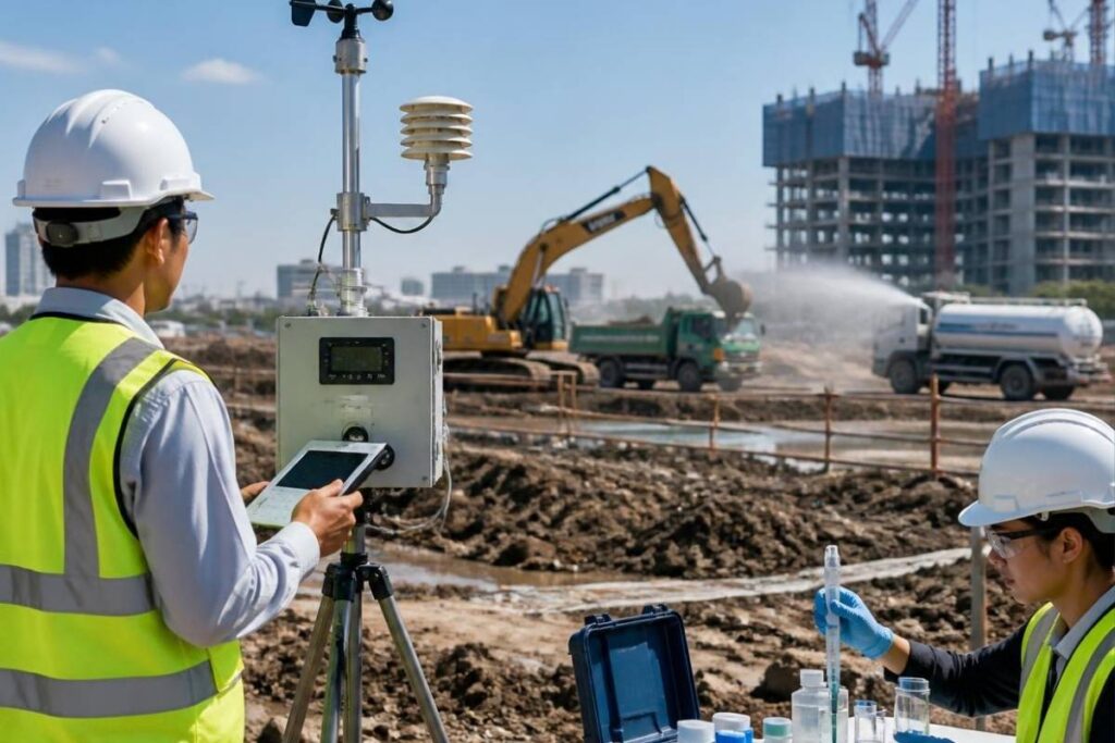 environmental monitoring and compliance during construction projects