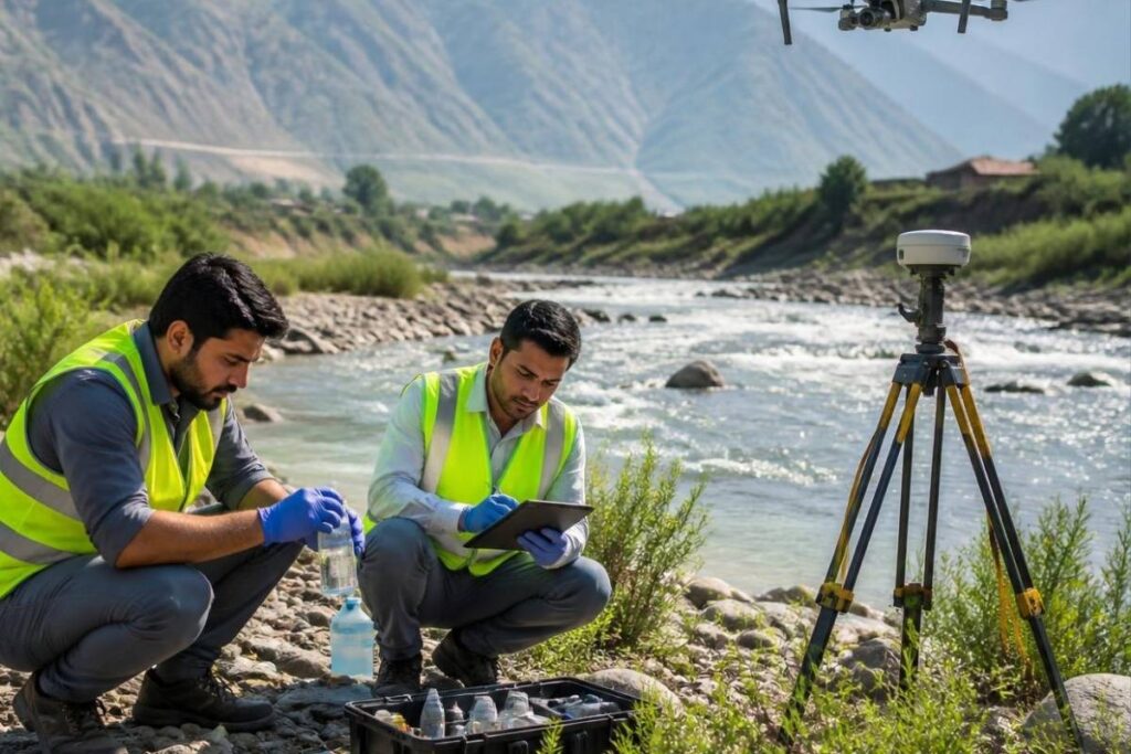 environmental site survey for construction project planning